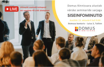 Domus Kinnisvara alustab seminaride sarjaga – SISEINFOMINUTID